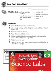 Quick Science Lab: How Can I Make Rain? Grades K-2