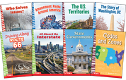 Explore The United States' Historic Routes and Modern Governance: Social Studies Readers 8-Book Set