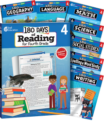 180 Days™ Bundle Grade 4: 8-Book Set