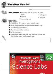 Quick Science Lab: Where Does the Water Go? Grades K-2