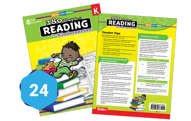 180 Days™: Reading for Kindergarten 24-Book Set